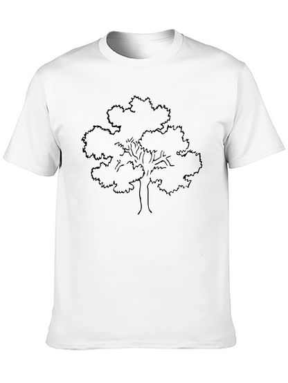 Black Tree Graphic Tee - Nature Inspired Style