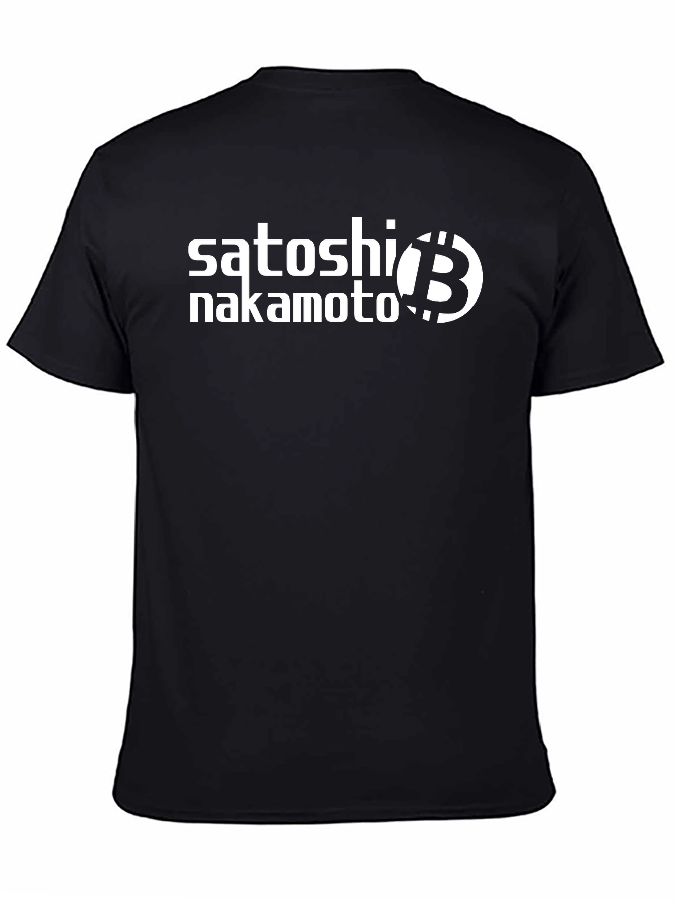 Satoshi Nakamoto Bitcoin Crypto Black T-Shirt
