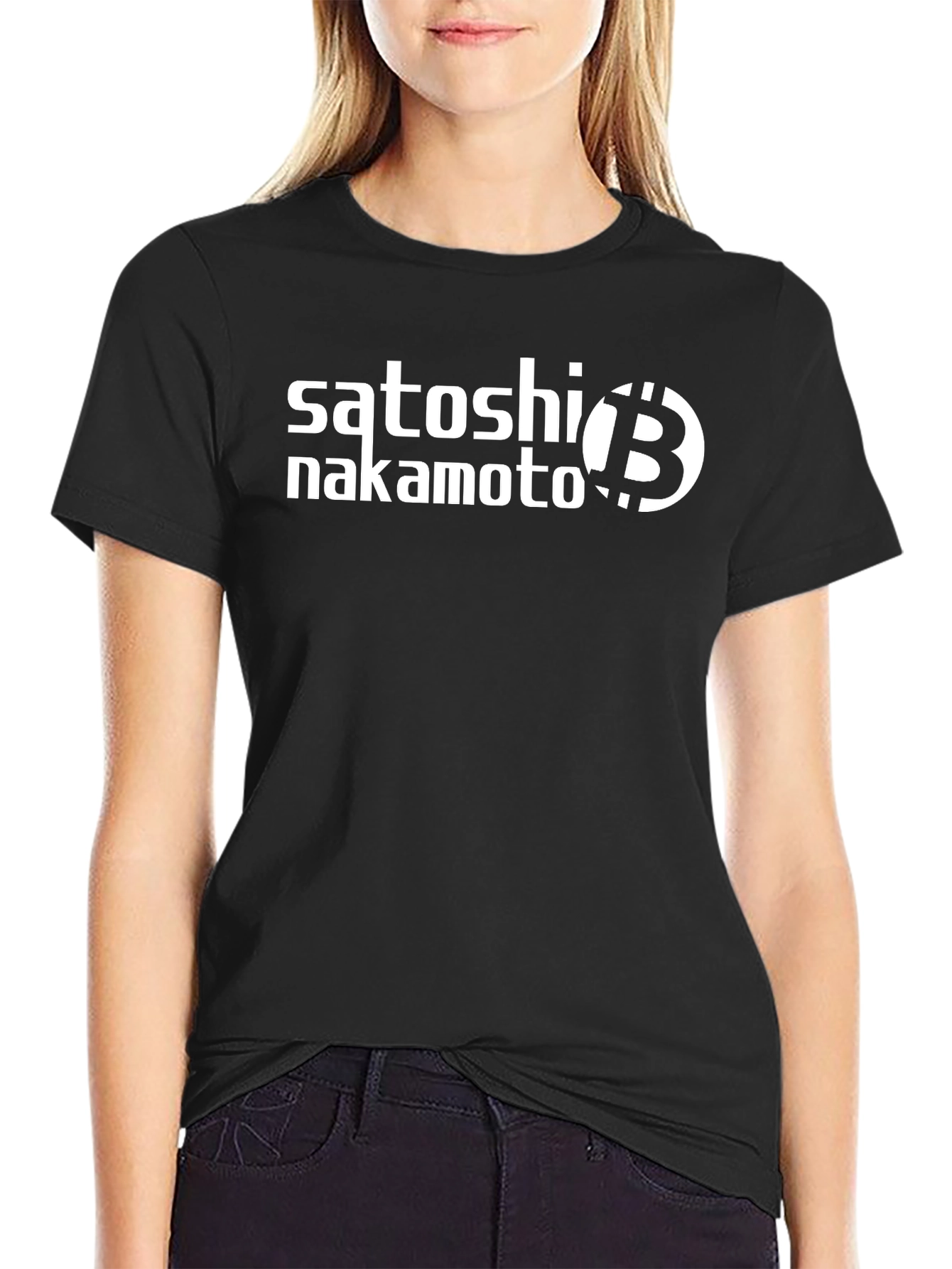 Satoshi Nakamoto Bitcoin Crypto Black T-Shirt