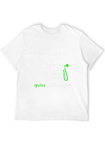 E-Camper Green T-Shirt: Electric Vehicle Adventure
