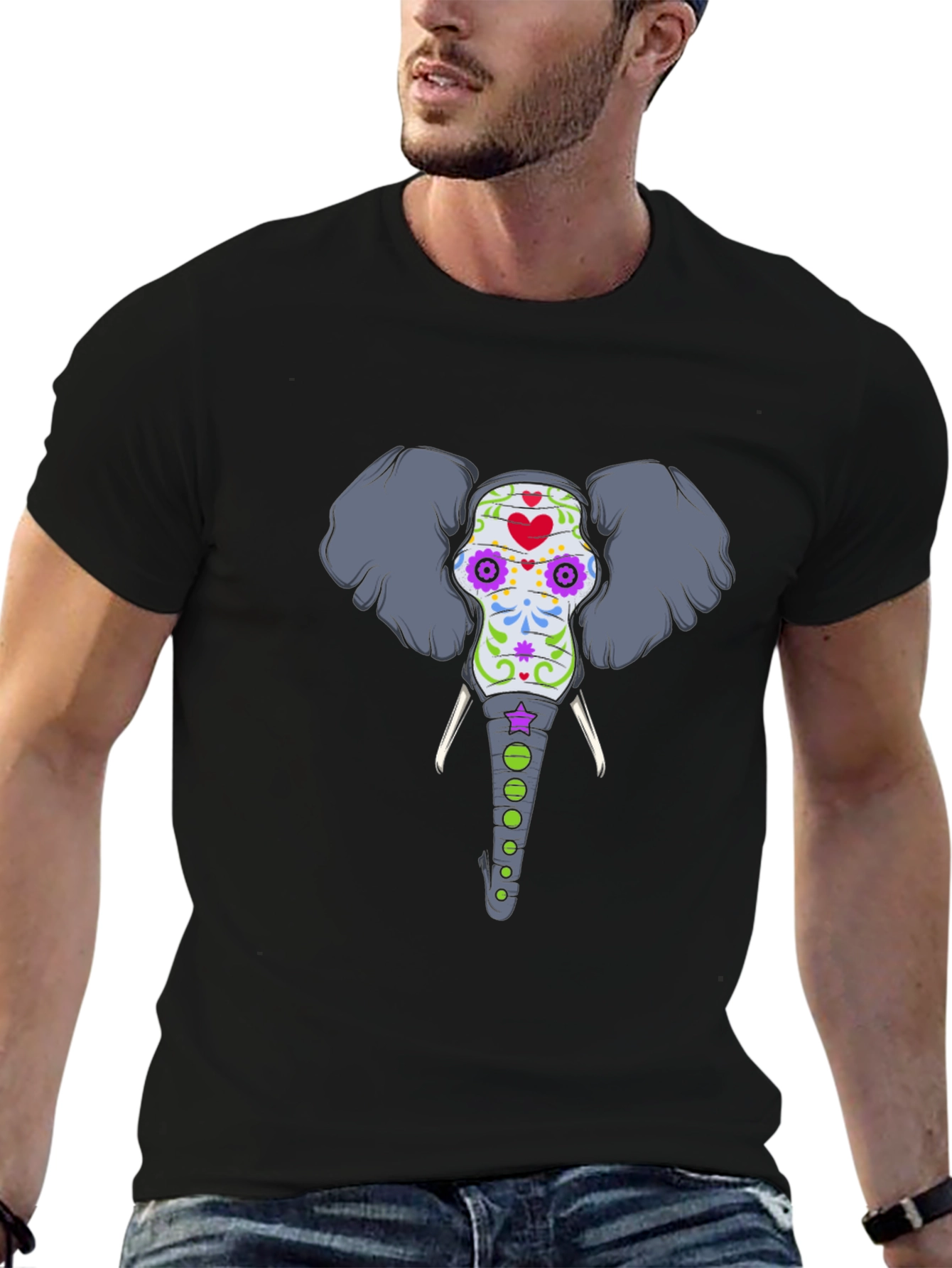 Elephant Sugar Skull T-Shirt