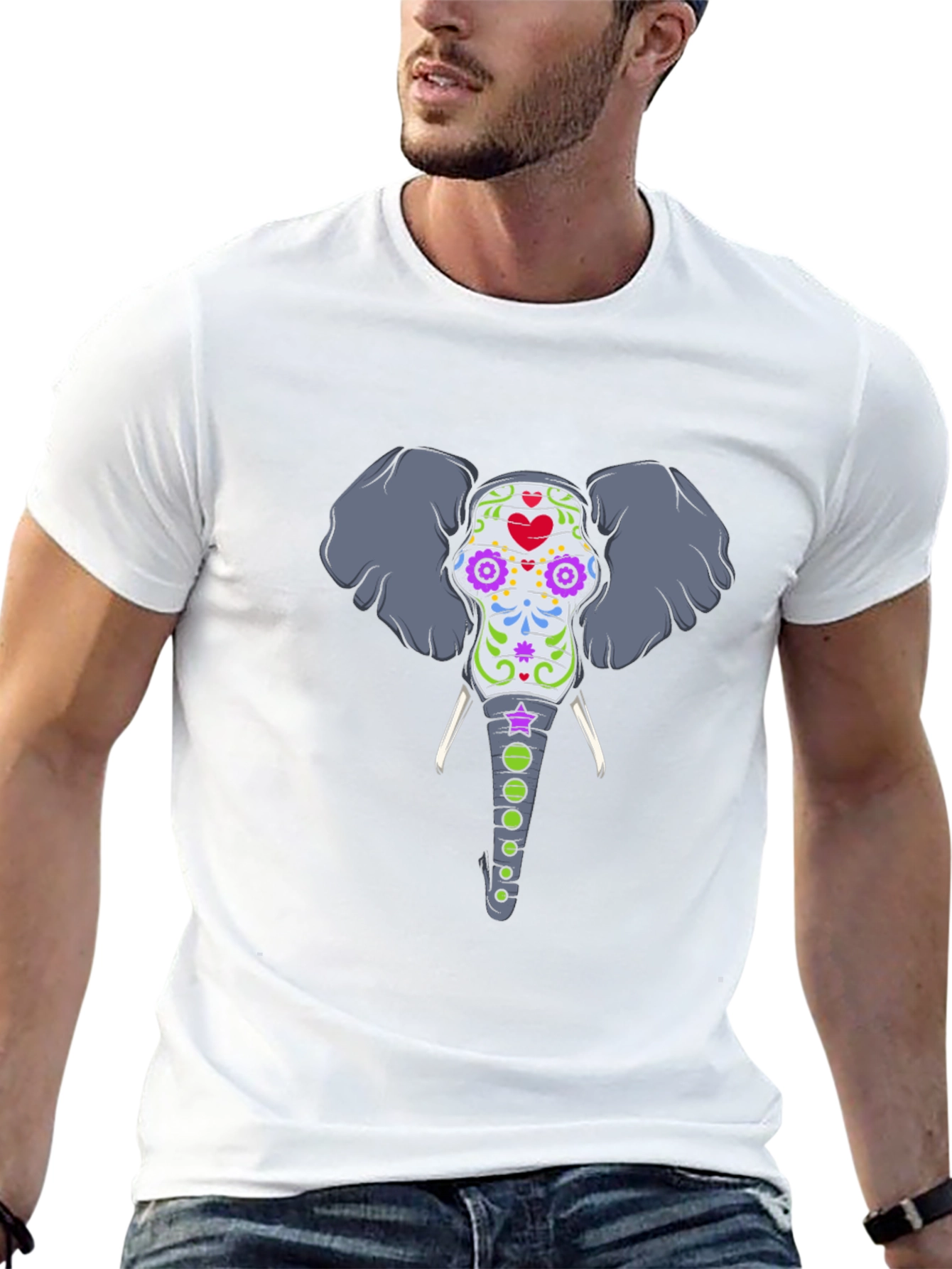 Elephant Sugar Skull T-Shirt
