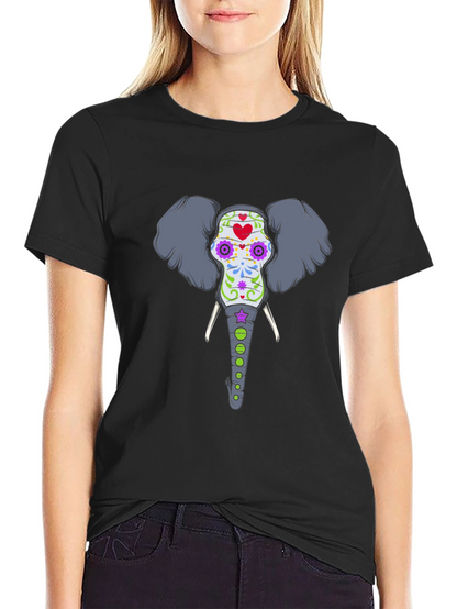 Elephant Sugar Skull T-Shirt