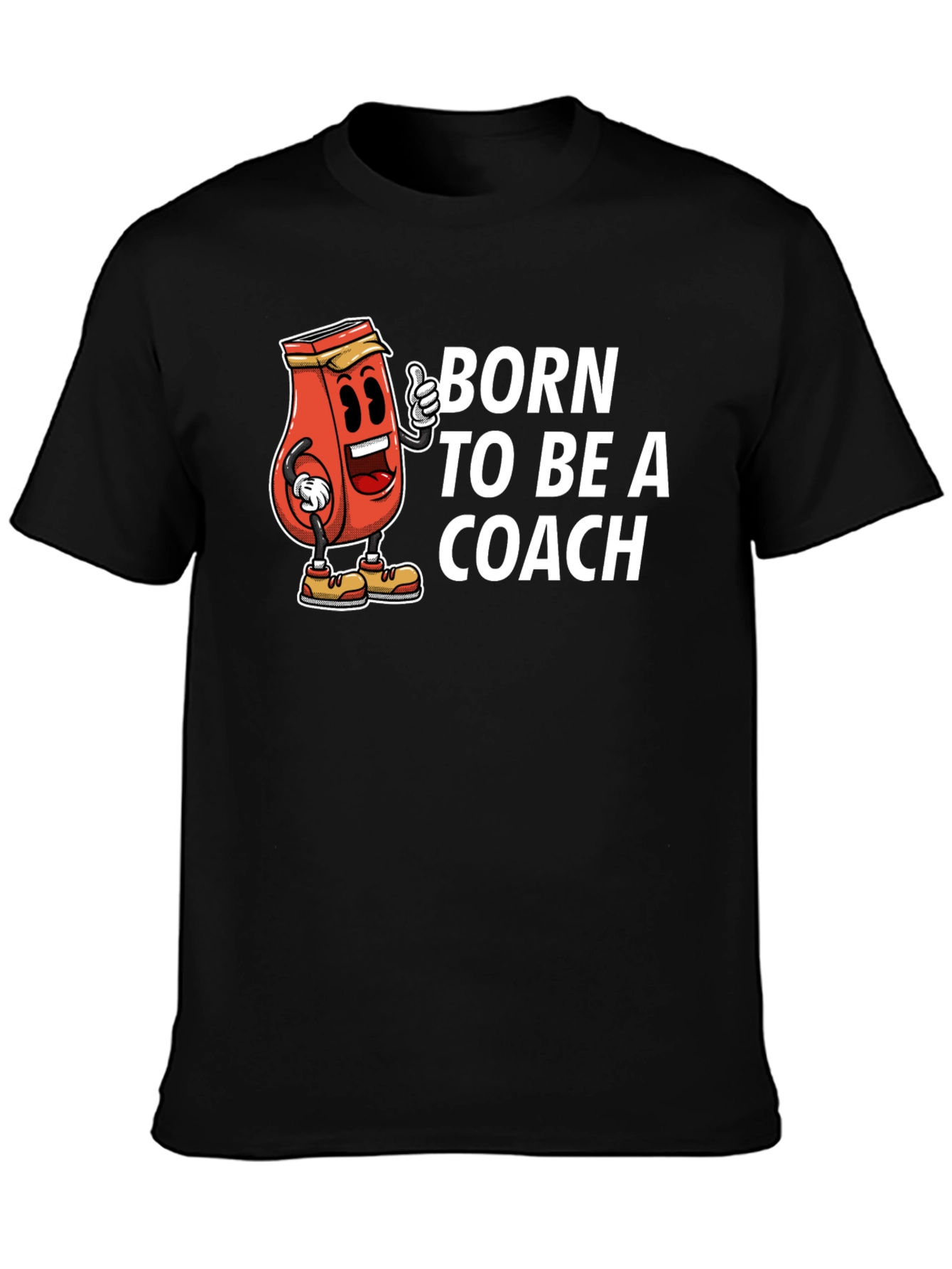Born To Be A Coach Black T-Shirt