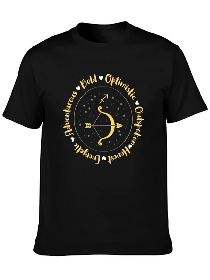 Sagittarius Zodiac T-Shirt Bold Astrological Tee