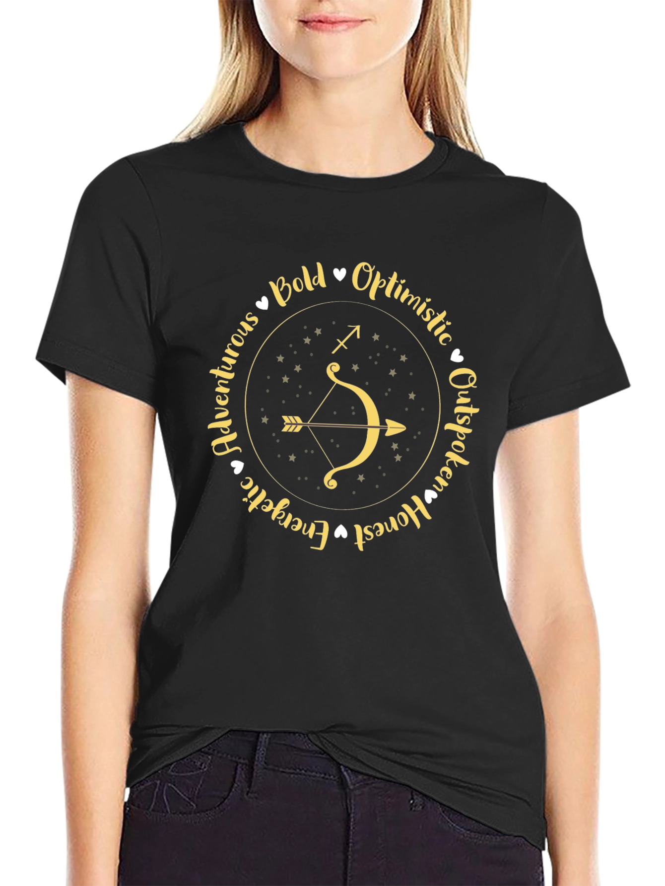 Sagittarius Zodiac T-Shirt Bold Astrological Tee