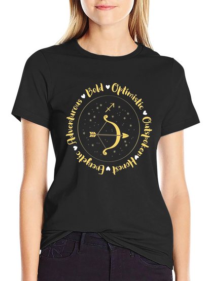 Sagittarius Zodiac T-Shirt Bold Astrological Tee