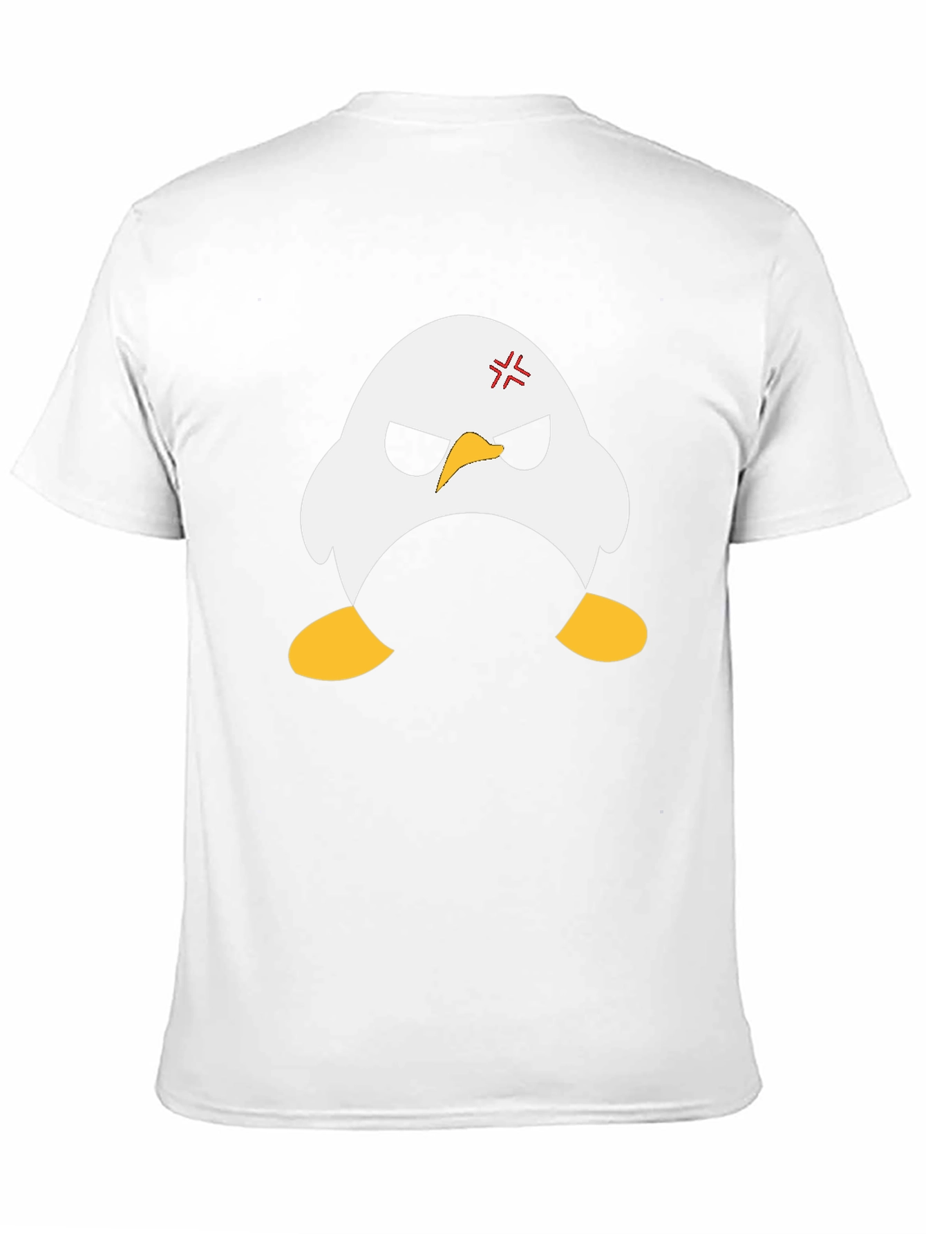 Angry Penguin Graphic Black T-Shirt