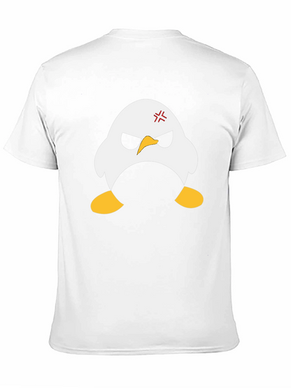 Angry Penguin Graphic Black T-Shirt