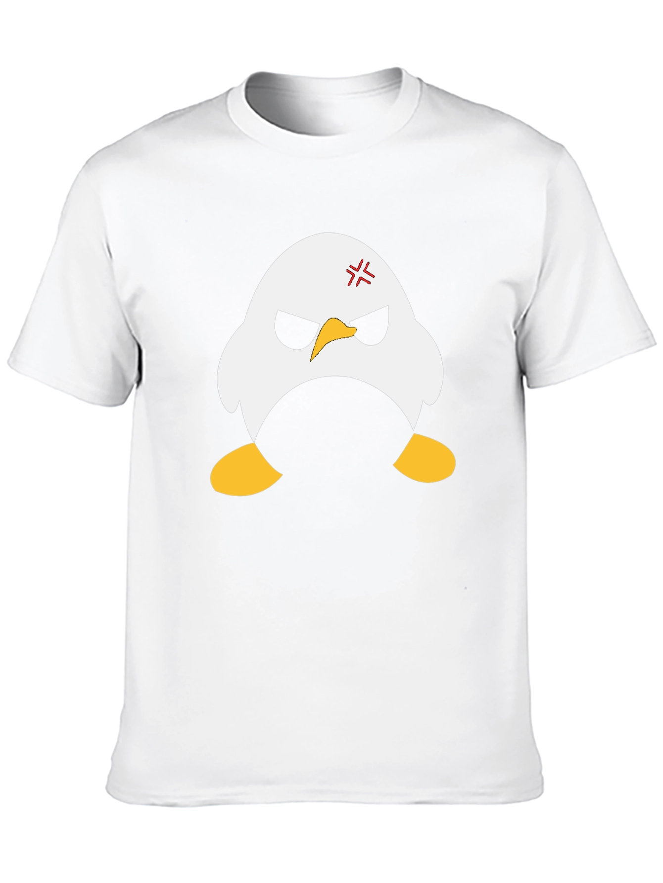 Angry Penguin Graphic Black T-Shirt