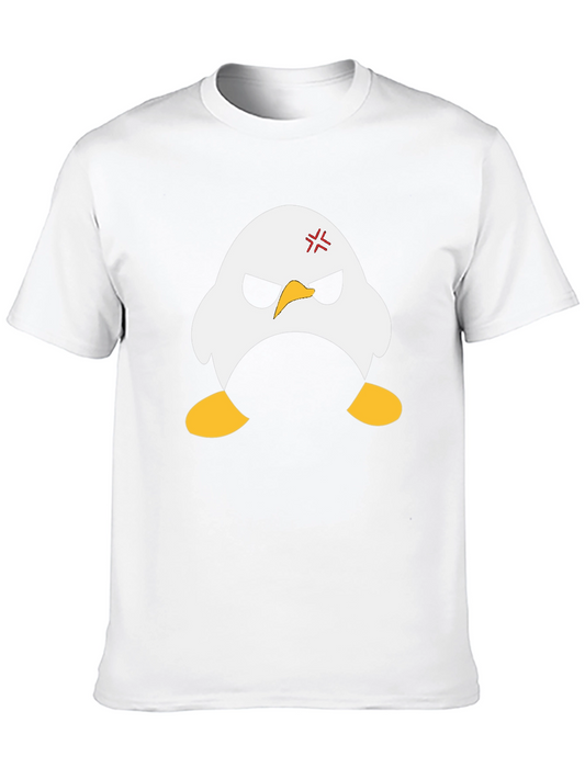 Angry Penguin Graphic Black T-Shirt
