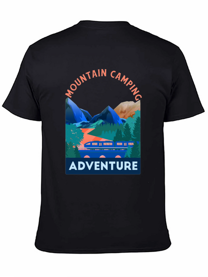Mountain Camping Adventure Graphic T-Shirt