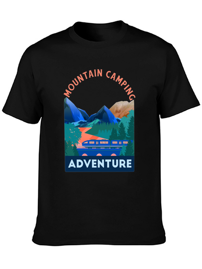 Mountain Camping Adventure Graphic T-Shirt