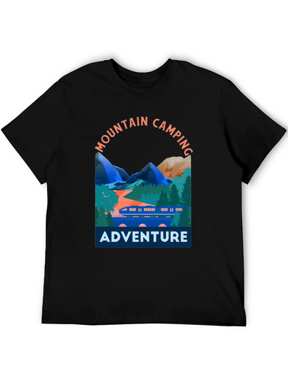 Mountain Camping Adventure Graphic T-Shirt