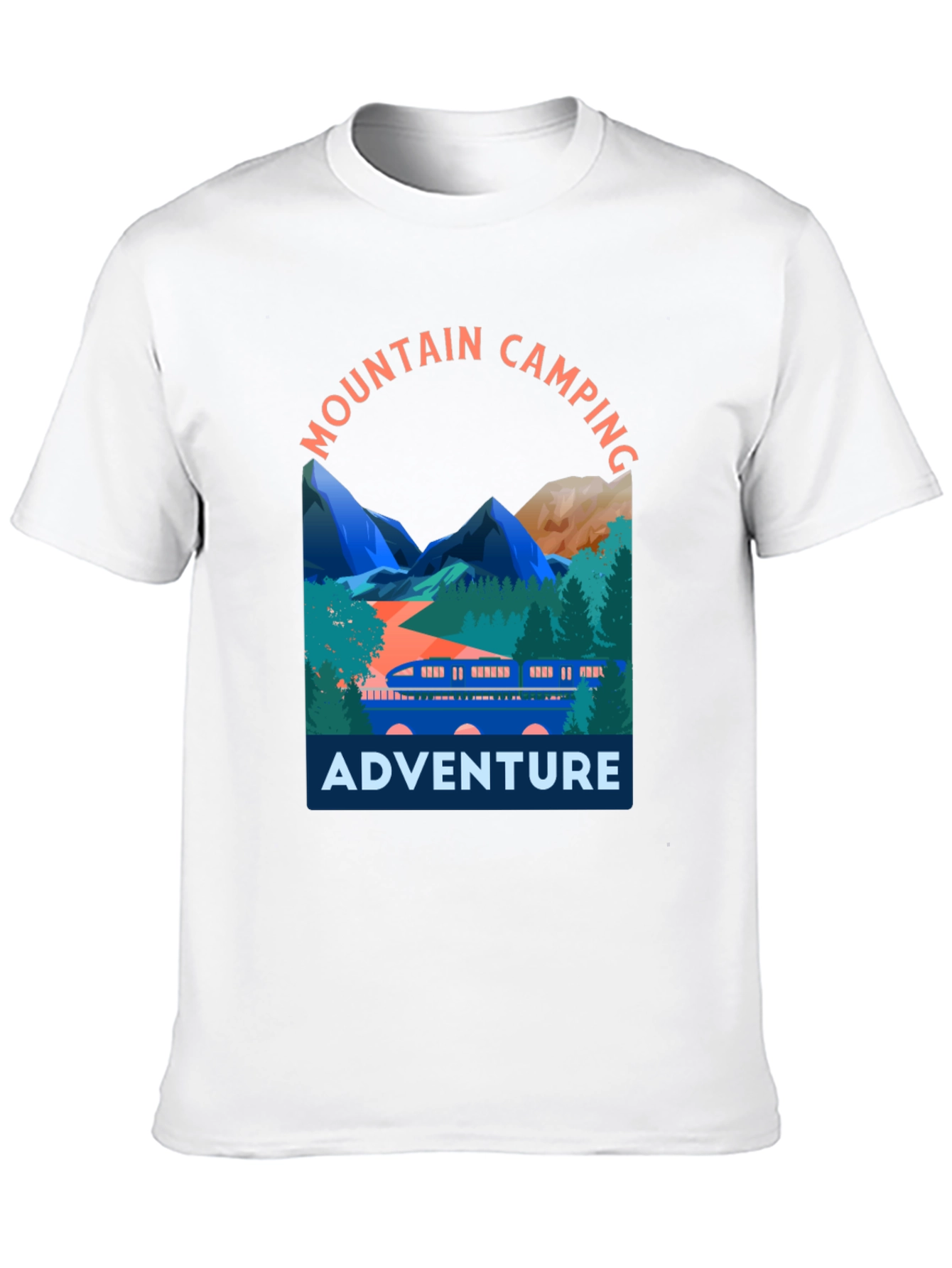 Mountain Camping Adventure Graphic T-Shirt