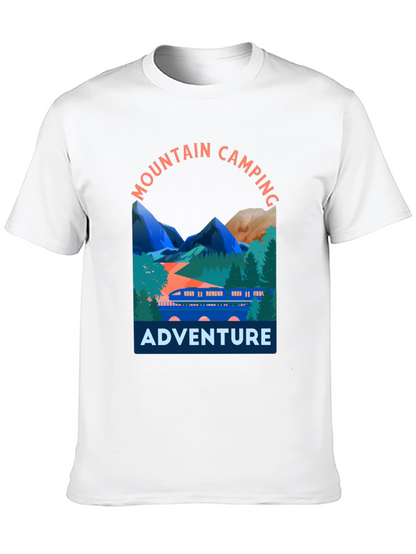 Mountain Camping Adventure Graphic T-Shirt