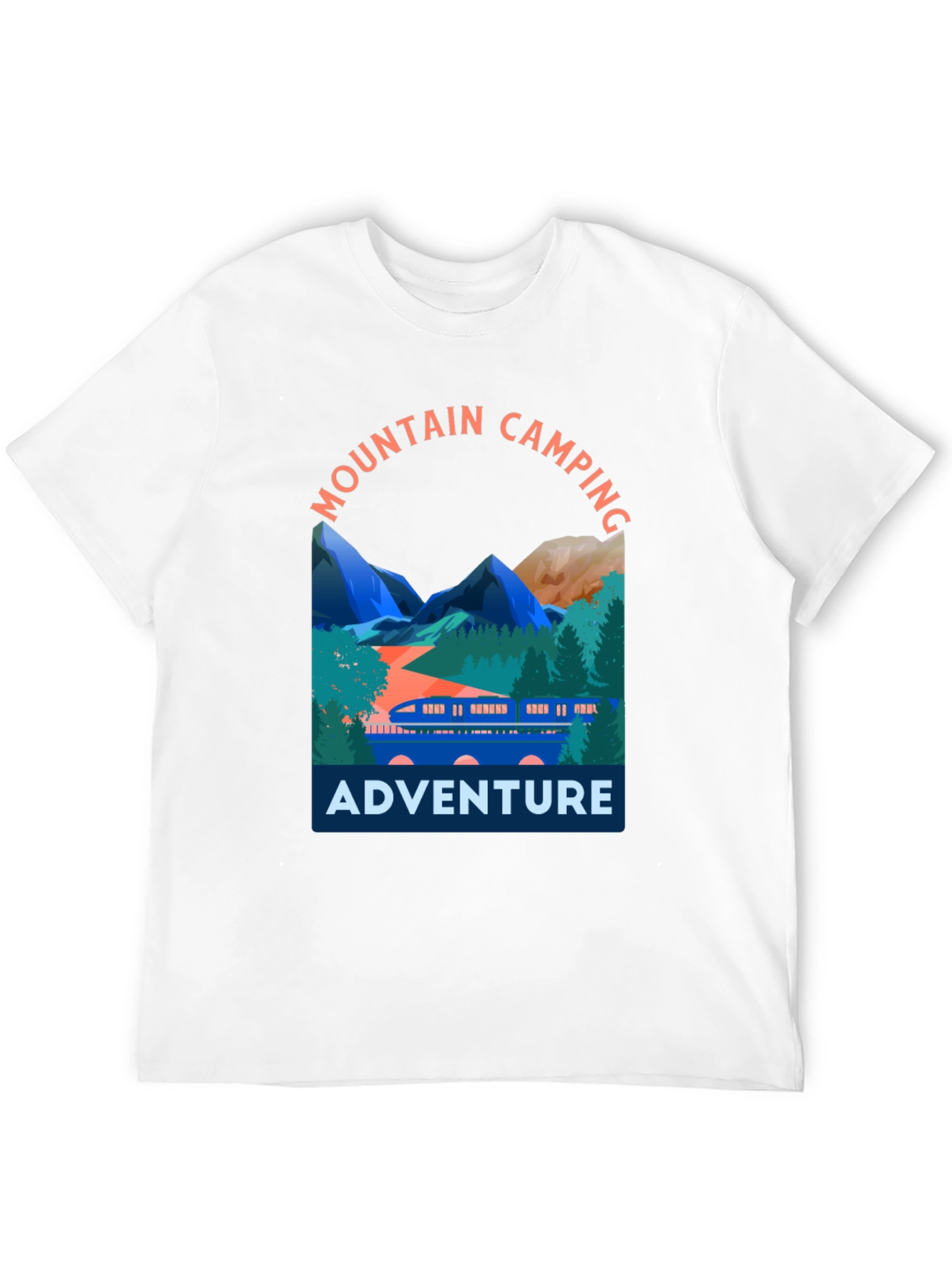 Mountain Camping Adventure Graphic T-Shirt