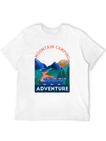 Mountain Camping Adventure Graphic T-Shirt