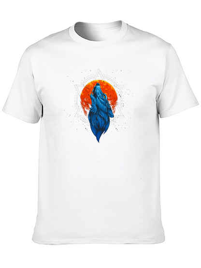 Wolf Moon Graphic T-Shirt - Black