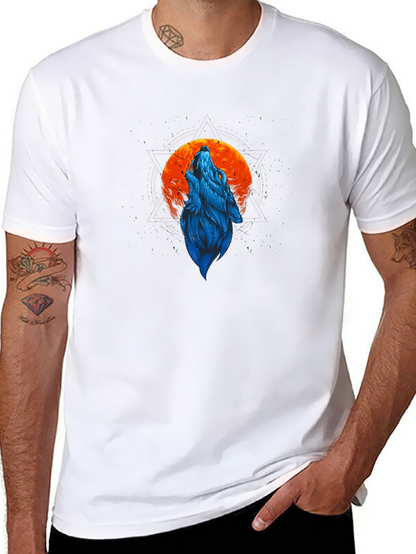 Wolf Moon Graphic T-Shirt - Black