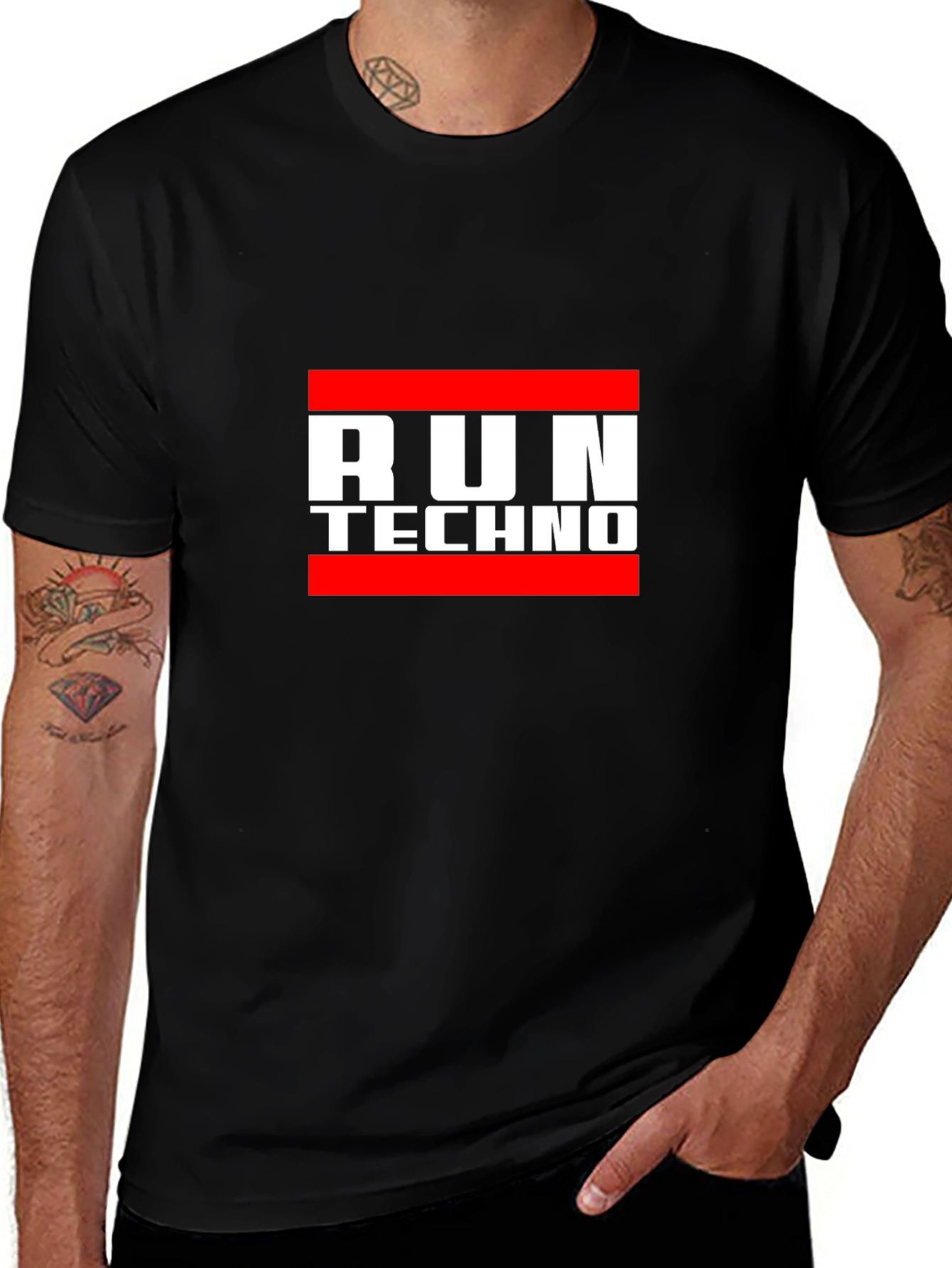 Run Techno T-Shirt - EDM Rave Apparel