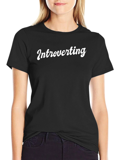 Introverting Graphic Tee - Soft Cotton Casual T-Shirt