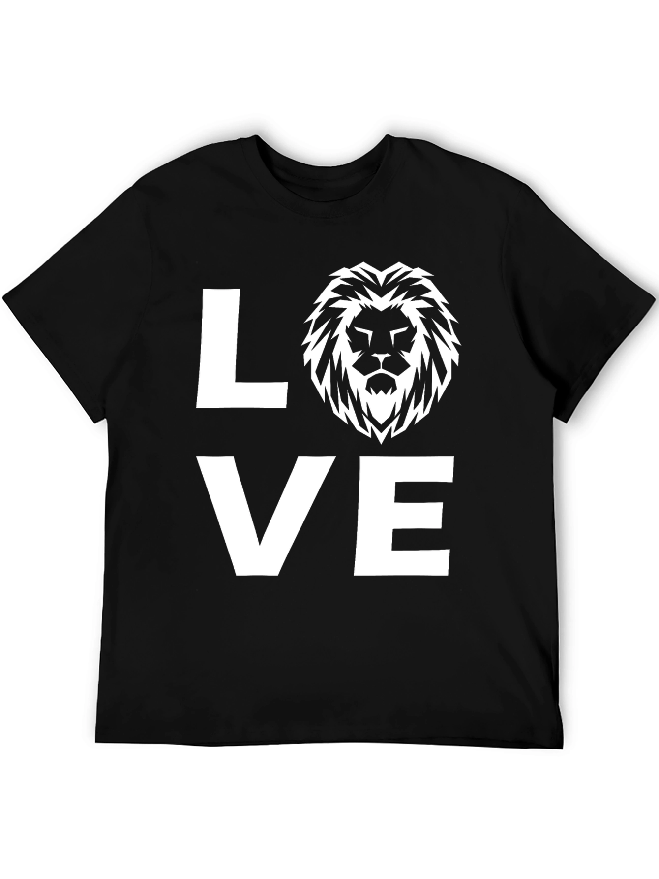 Lion Head Graphic Tee - Love Shirt