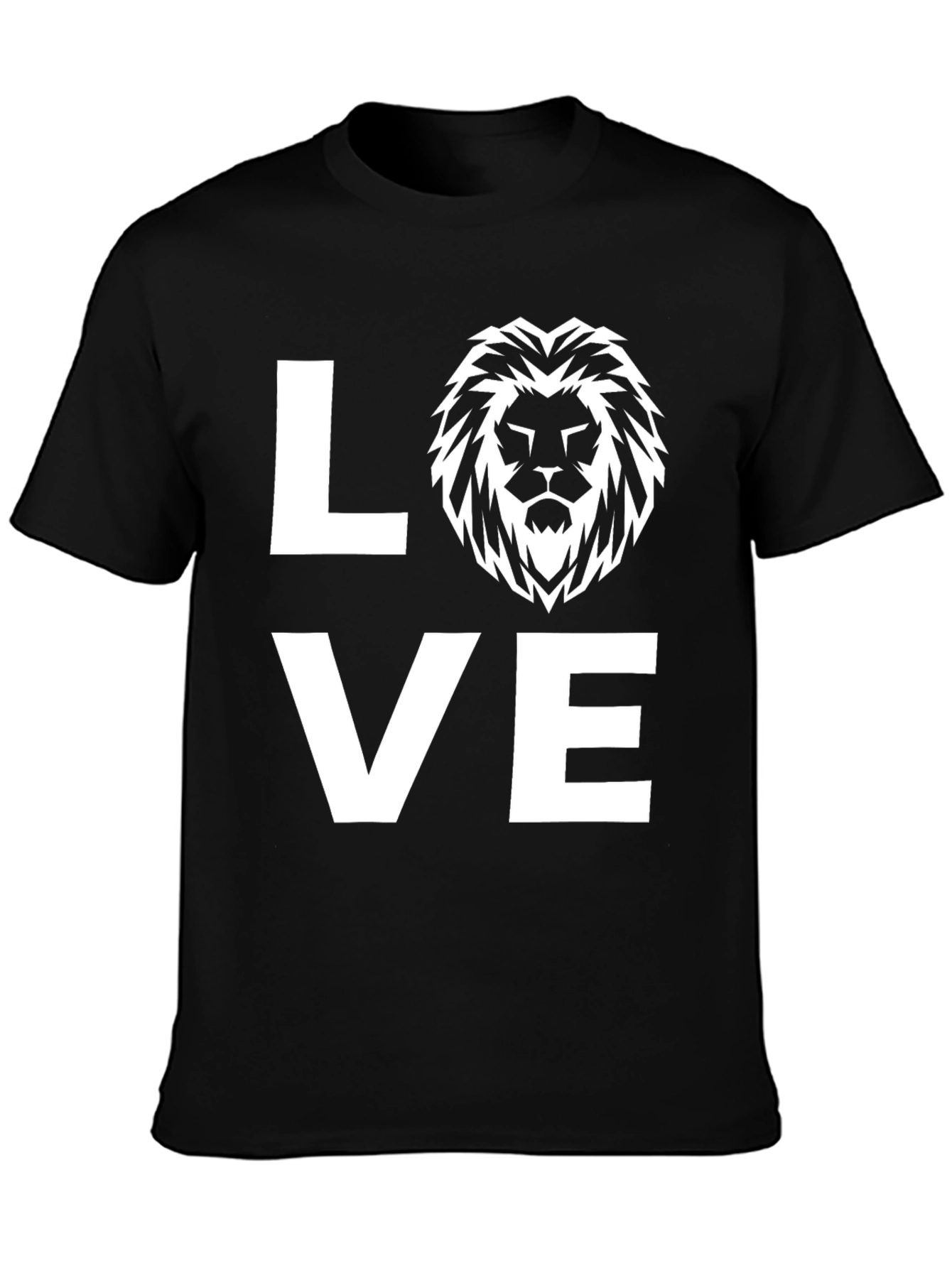 Lion Head Graphic Tee - Love Shirt