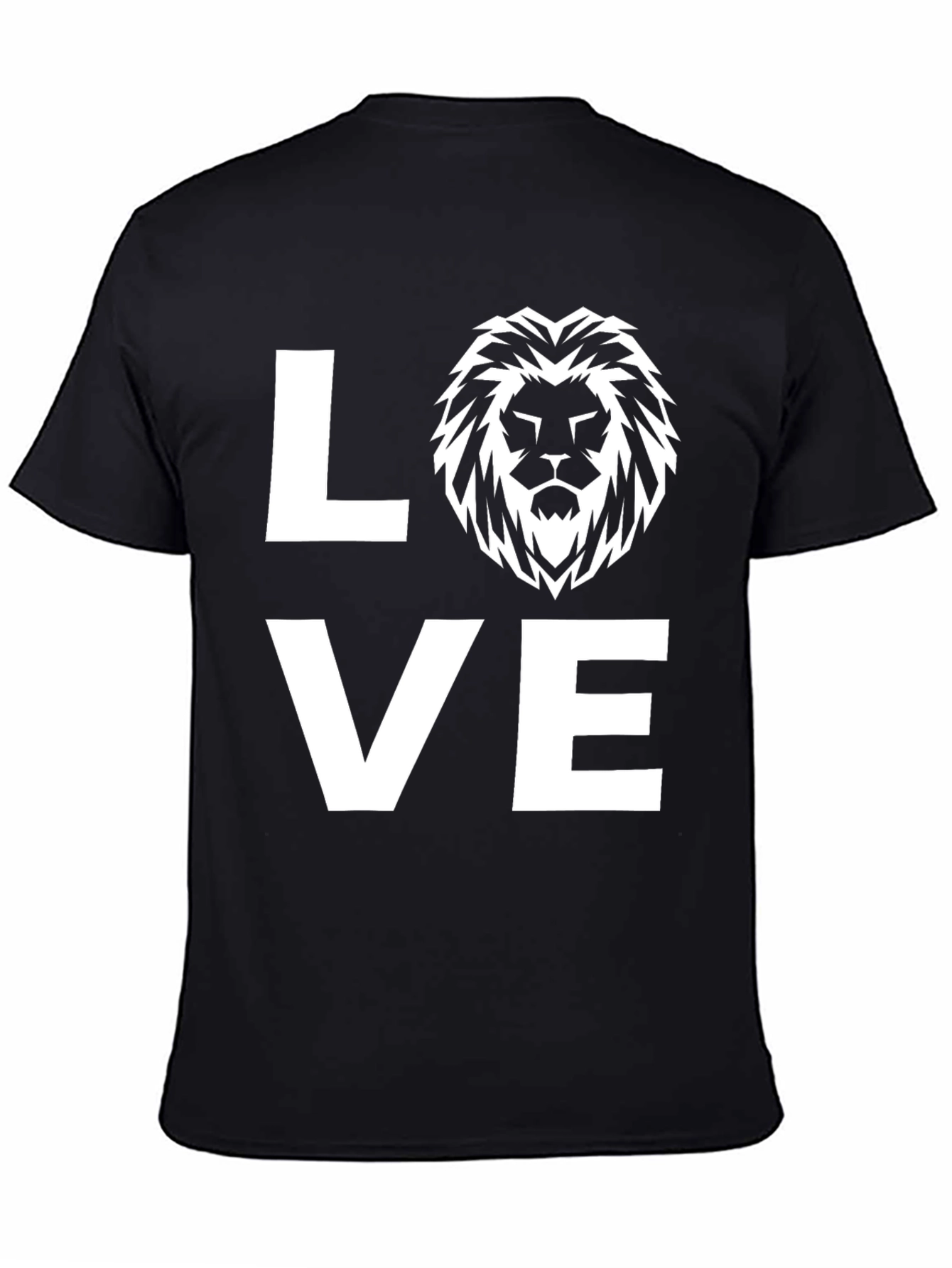 Lion Head Graphic Tee - Love Shirt