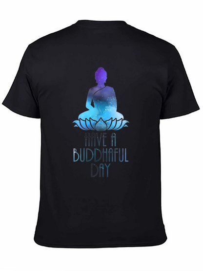 Buddhaful Day Graphic Tee - Meditative Style