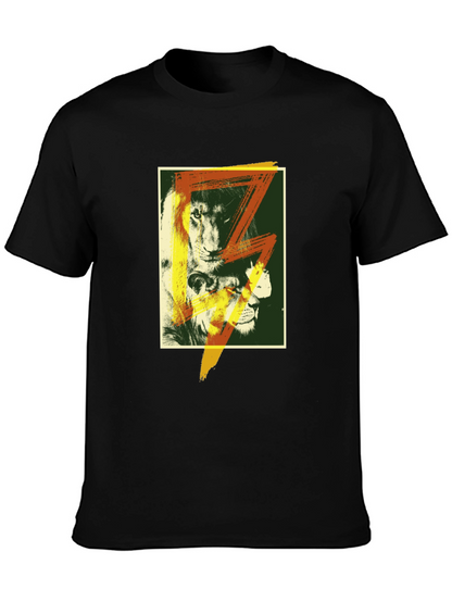 Lion Graphic T-Shirt - Bold Animal Print
