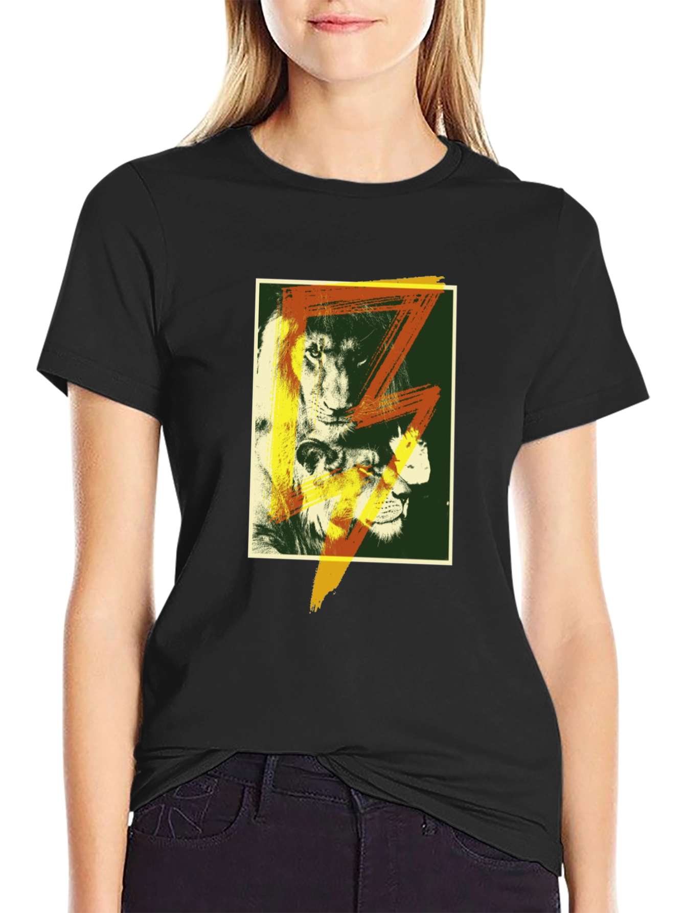 Lion Graphic T-Shirt - Bold Animal Print