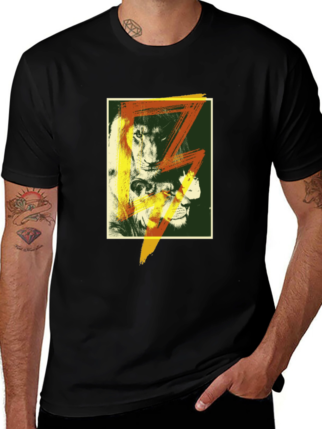 Lion Graphic T-Shirt - Bold Animal Print