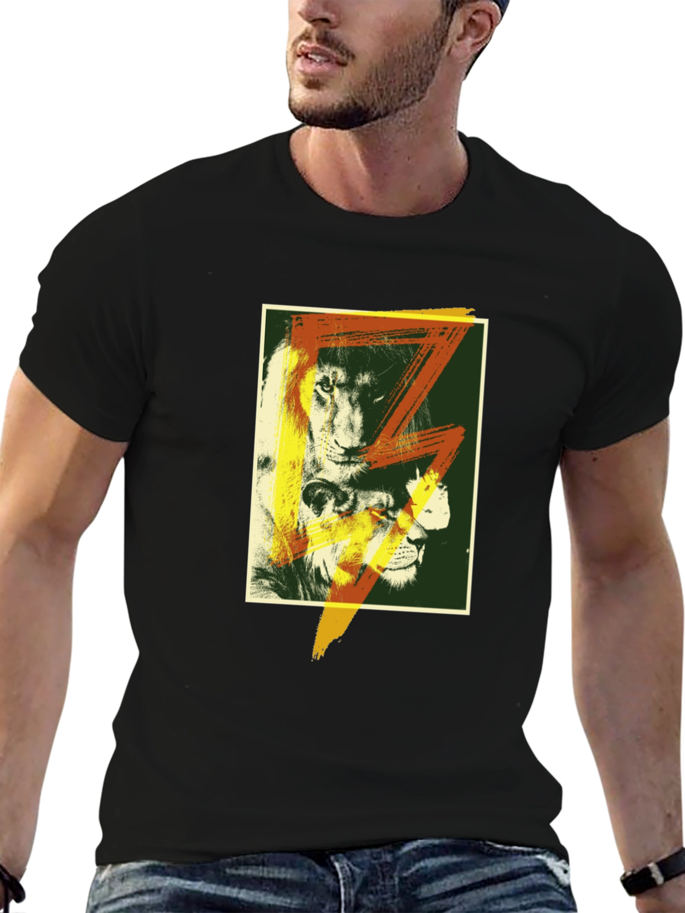 Lion Graphic T-Shirt - Bold Animal Print
