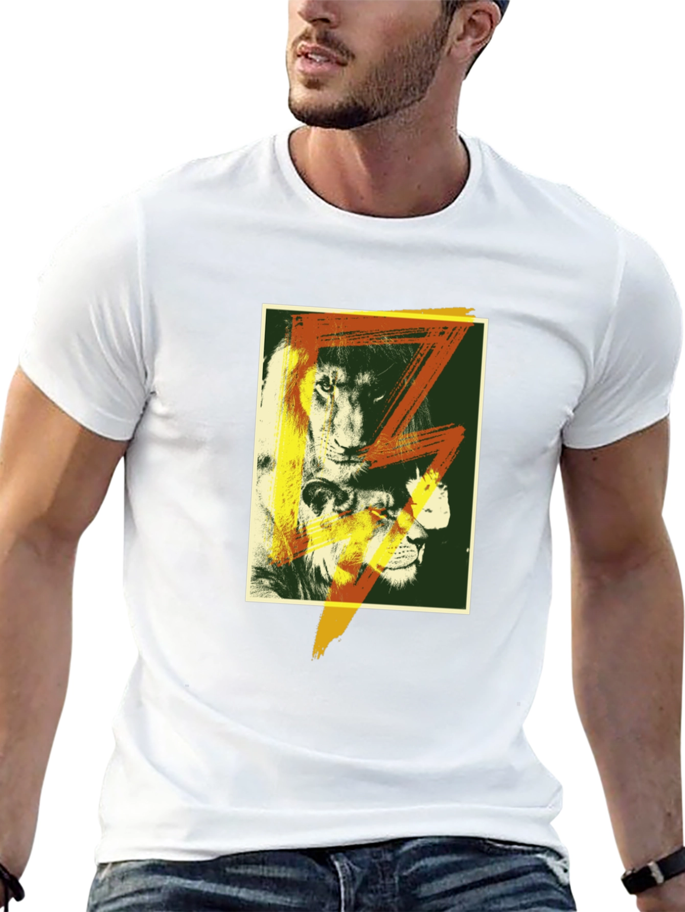 Lion Graphic T-Shirt - Bold Animal Print