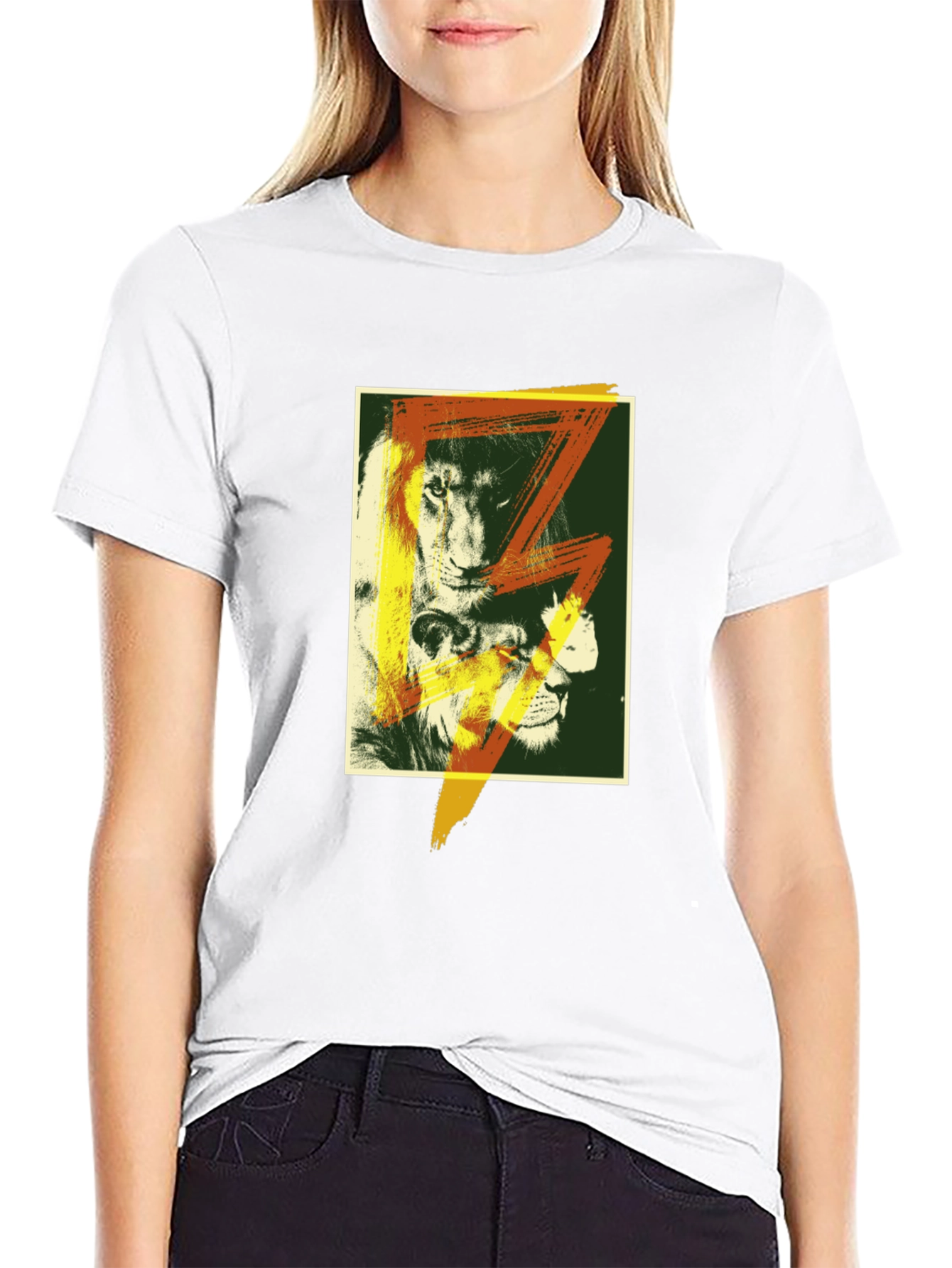 Lion Graphic T-Shirt - Bold Animal Print