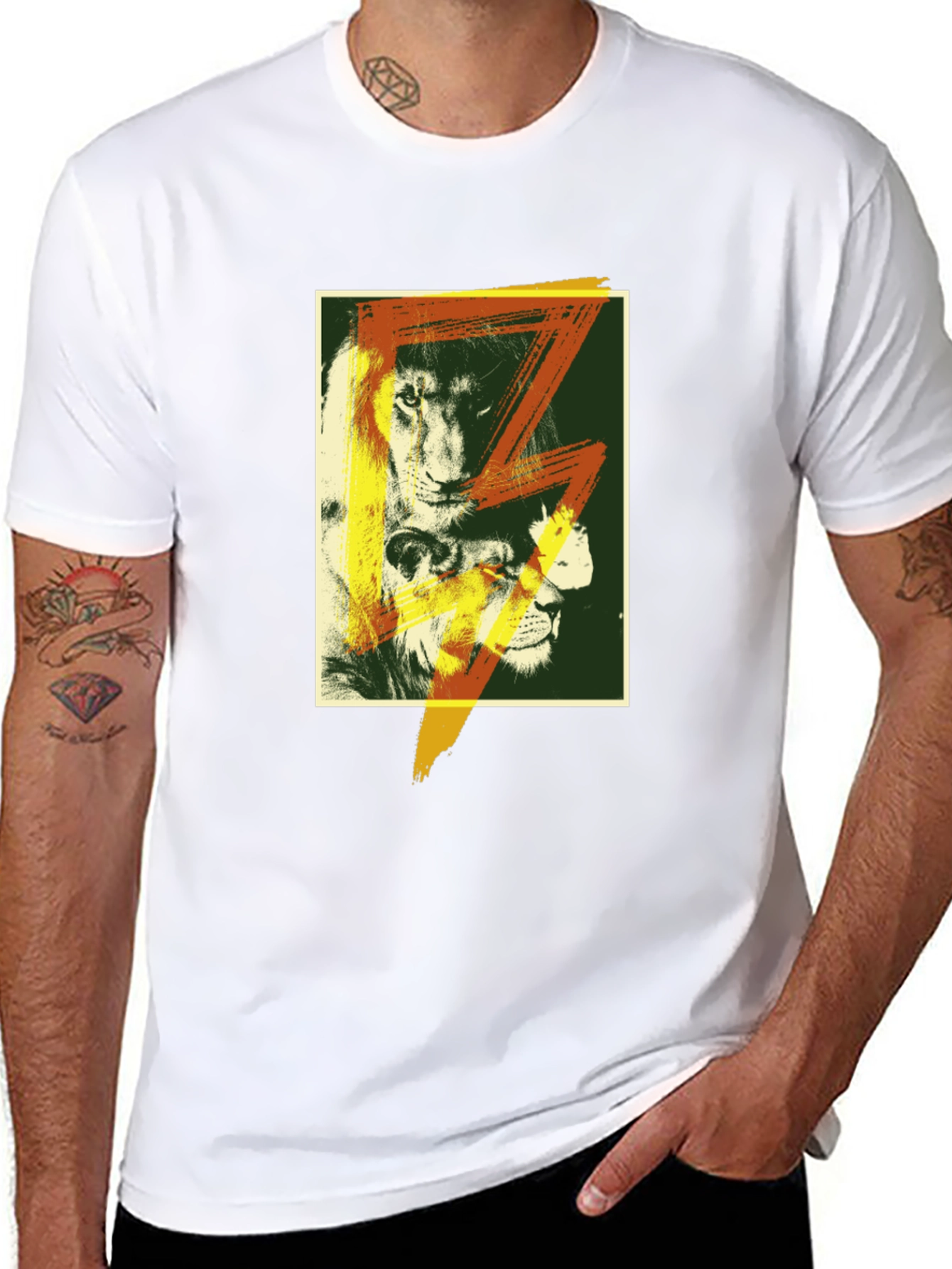 Lion Graphic T-Shirt - Bold Animal Print