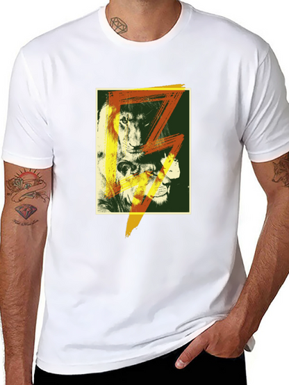 Lion Graphic T-Shirt - Bold Animal Print