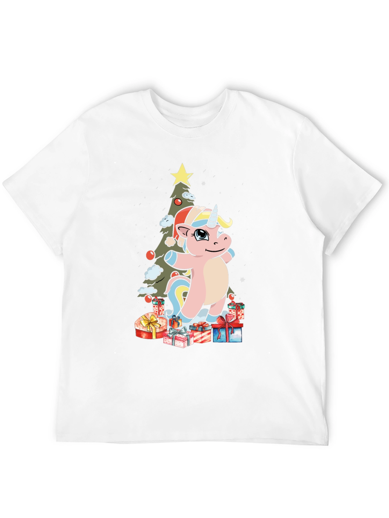 Festive Unicorn Christmas T-Shirt