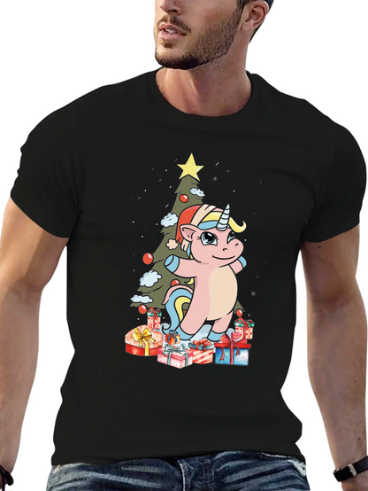 Festive Unicorn Christmas T-Shirt