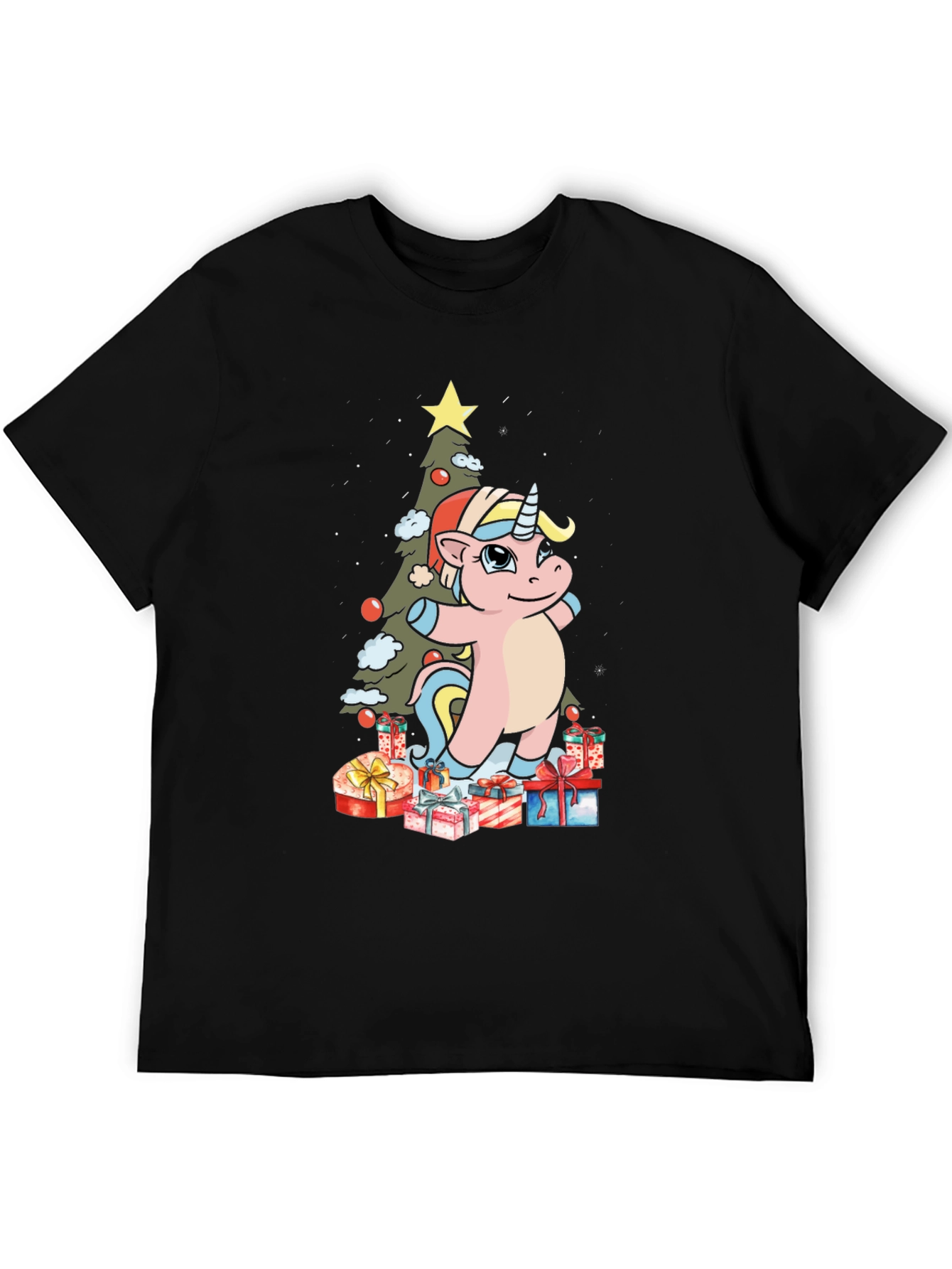 Festive Unicorn Christmas T-Shirt