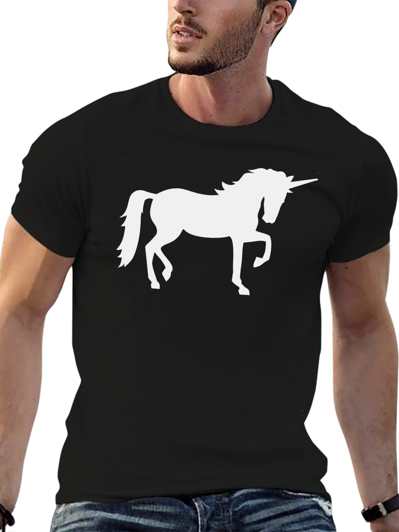 Unicorn Graphic Tee - Black