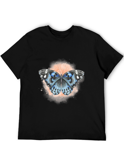 Butterfly Graphic Black T-Shirt - Unique Design