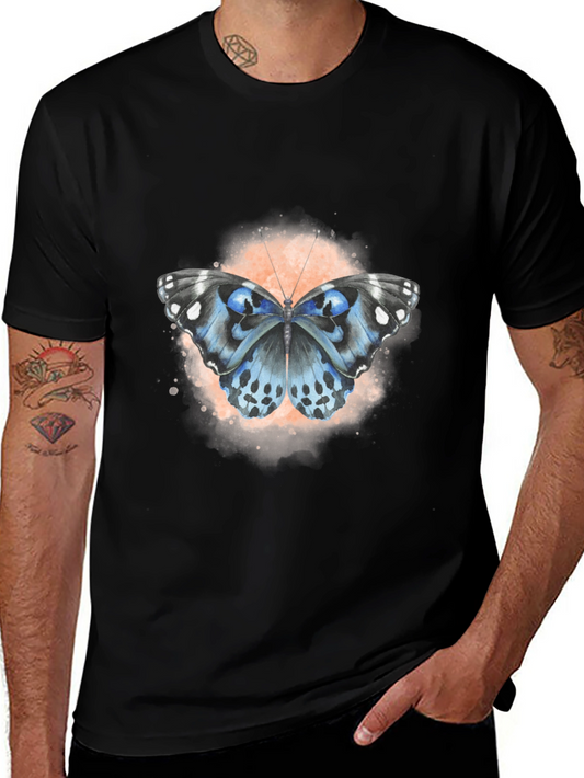 Butterfly Graphic Black T-Shirt - Unique Design