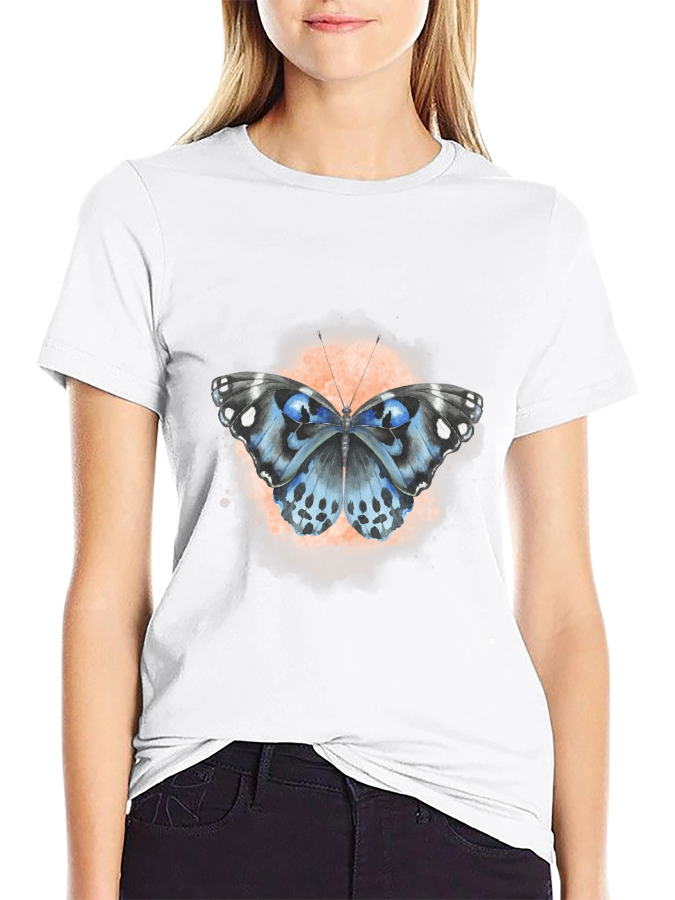 Butterfly Graphic Black T-Shirt - Unique Design