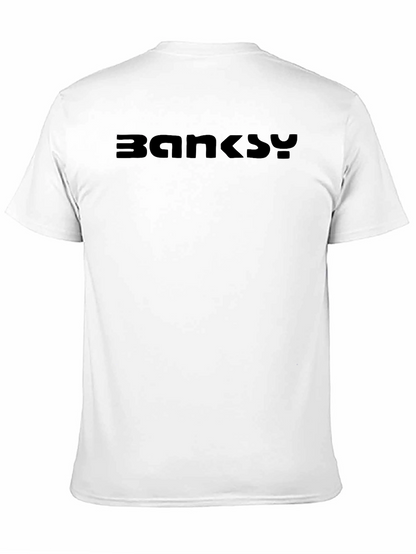 Banksy Graphic Tee - Black Streetwear Shirt