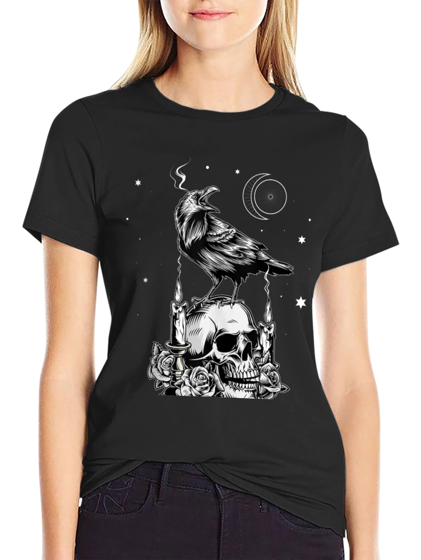 Raven & Skull Graphic Tee