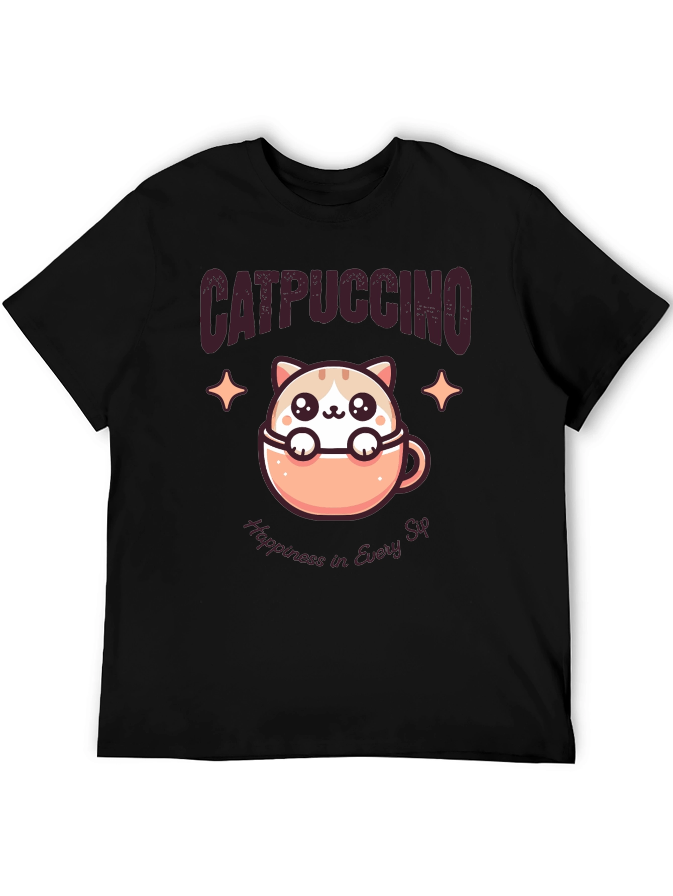 Catpuccino T-Shirt - Happiness in Every Sip