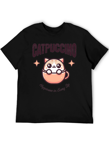 Catpuccino T-Shirt - Happiness in Every Sip