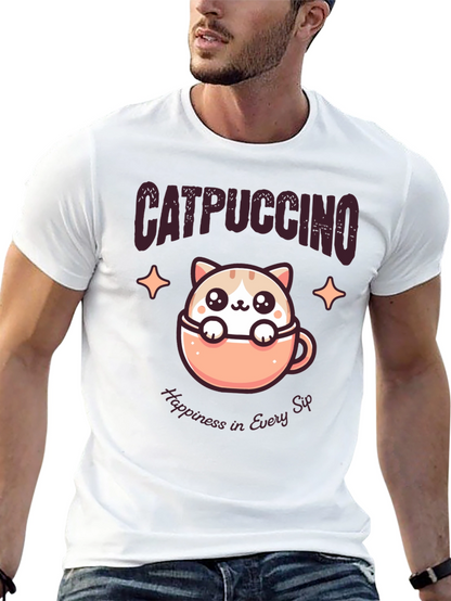 Catpuccino T-Shirt - Happiness in Every Sip